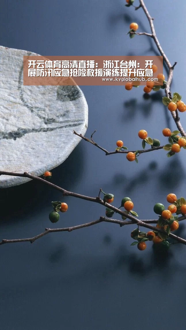 开云体育高清直播:浙江台州:开展防汛应急抢险救援演练提升应急能力(图1) 开云体育官方